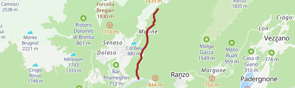 Route map: Torrente Bondai Z